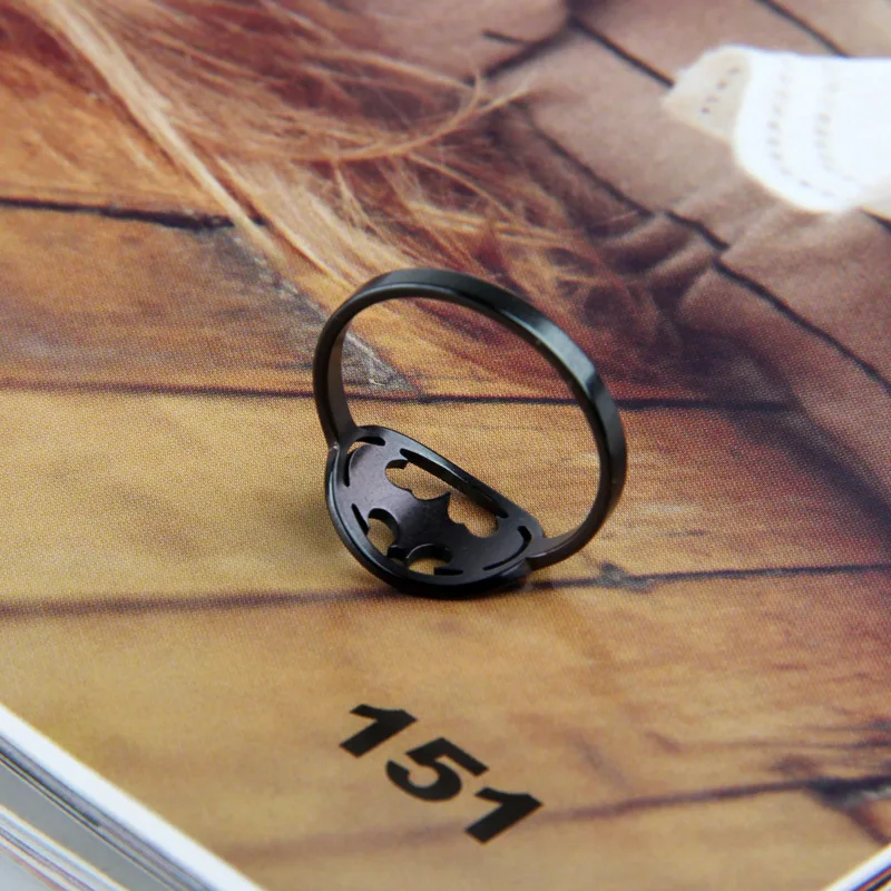 Аниме Фигурка Лиги Справедливости DC с логотипом Бэтмена Супермена кольцо полым