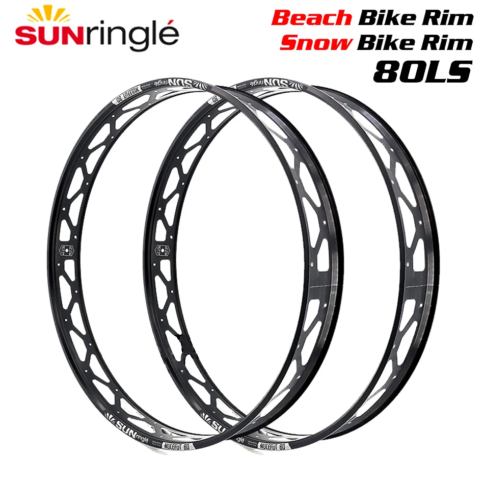 

Sunringle bicycle rim 80LS Rims Beach Bike Snow Bike Wheel 26/27.5 Inch 32H Hoops Width Aluminium Rims bike aro 26