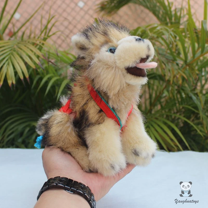 

Simulation Alaskan Sled Dog Doll Plush Toy Male Female Toys Children Gift