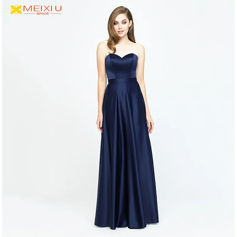 

Satin Bodice Evening Gown Slim Women Solid Dress Birthday Club Fashion Ball Color Jumpsuit