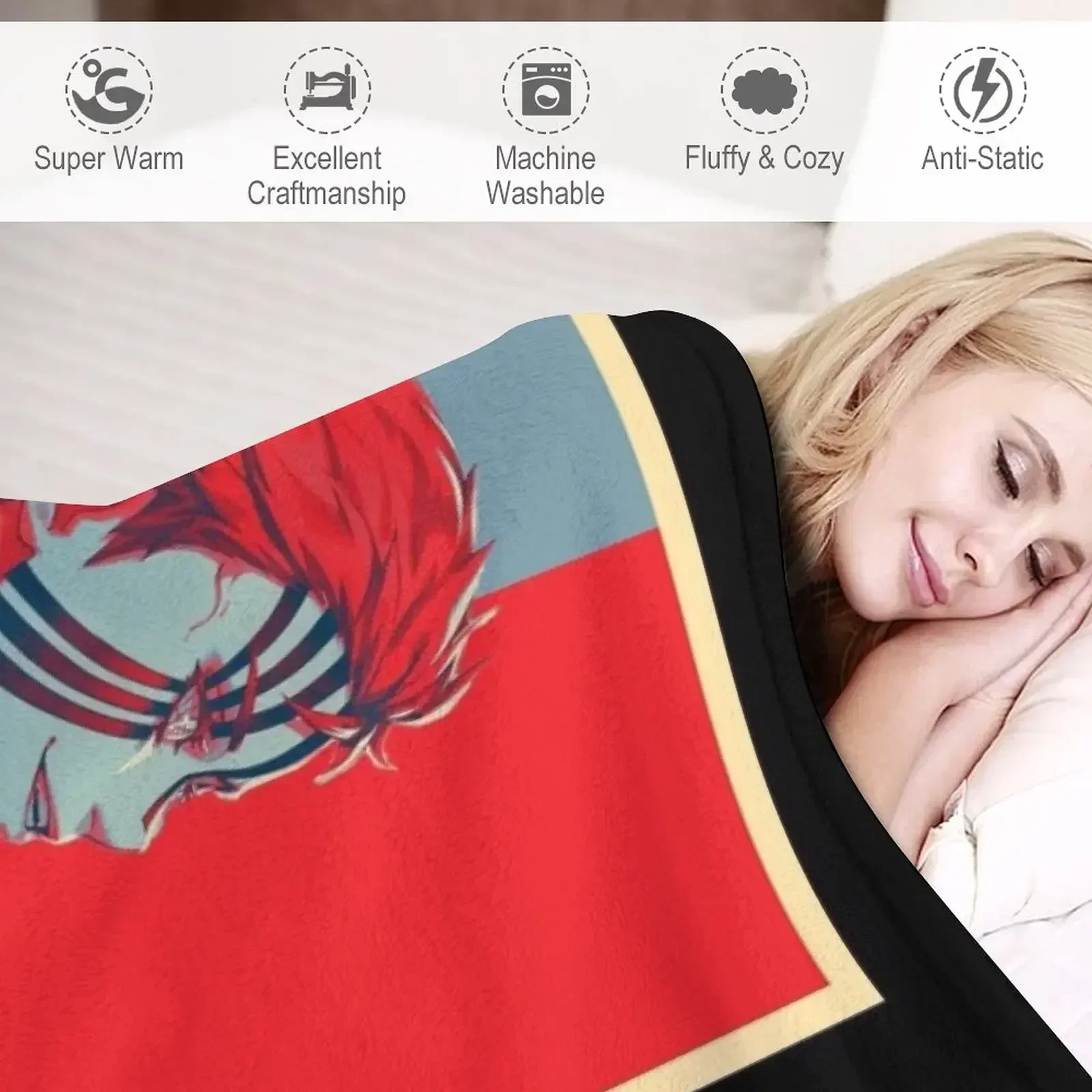 Akaza - Одеяло с плакатом идеи подарков на день Святого Валентина декоративные