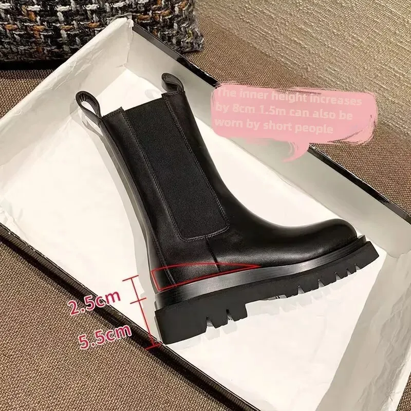 Женские ботинки большого размера в Корейском стиле мартинсы на толстой подошве
