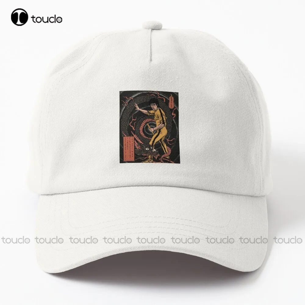 

Dragon Kung Fu Bruce Lee Dad Hat Chef Hats For Men Personalized Custom Unisex Adult Teen Youth Summer Outdoor Caps Sun Hats Art