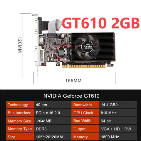 Видеокарта GT730 4 ГБ DDR3 128/64 бит