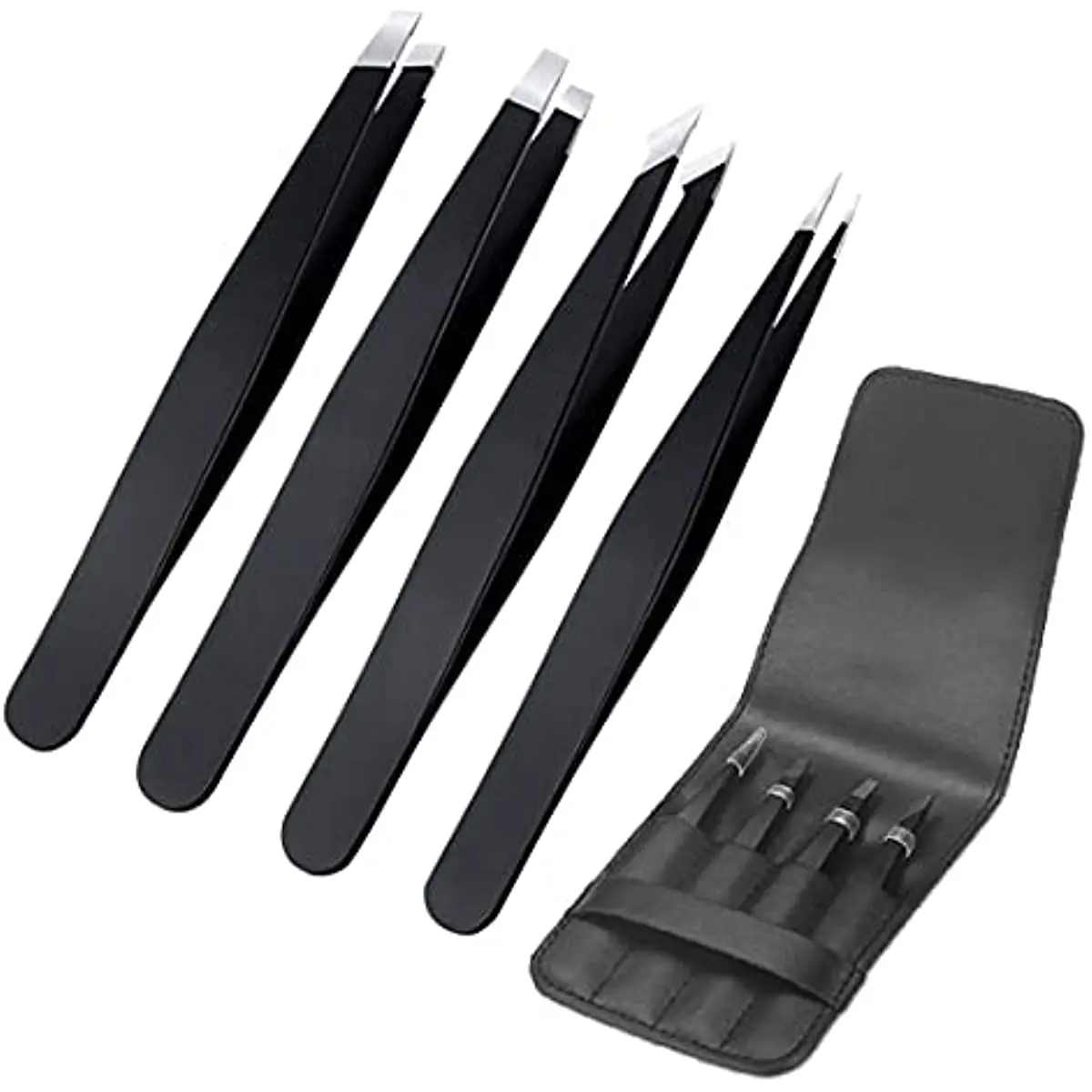 

4 шт., пинцеты из нержавеющей стали для ремонта бровей