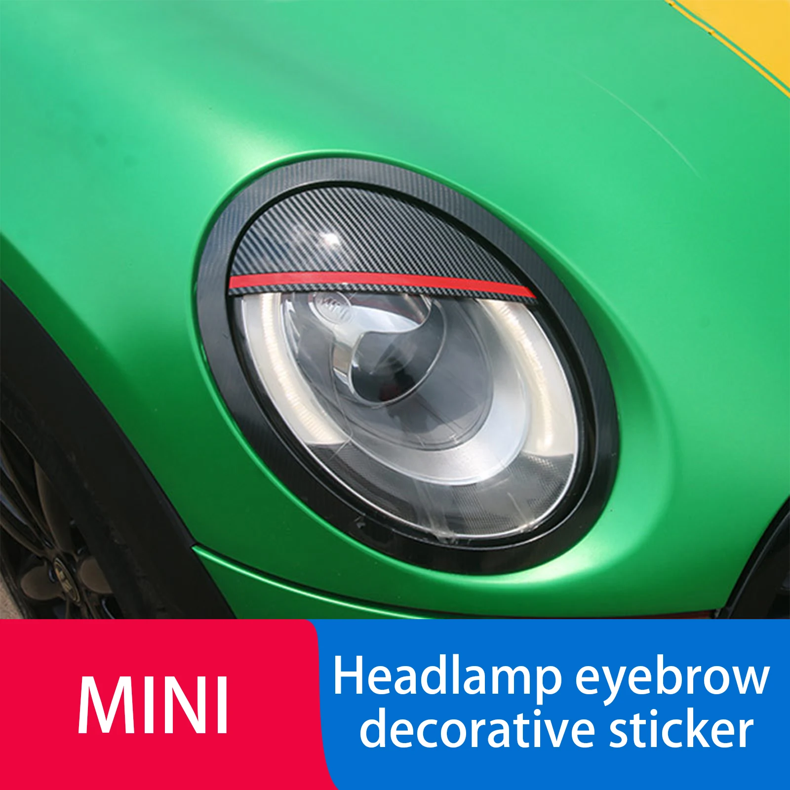 

Car Headlight Eyebrows Eyelids Cover Eyelash Head Light Lamp Stickers Decals For MINI Cooper F54 F55 F56 F57 R55 R56 Accessories