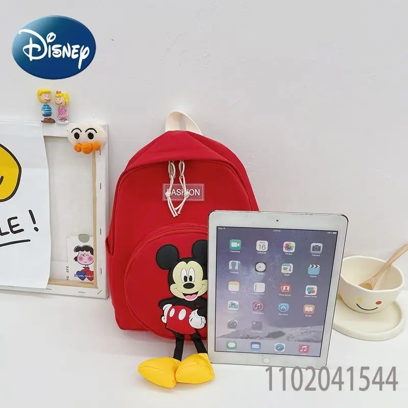 Disney Backpack for Girls Children's Schoolbag for Kindergarten Students Cartoon Mickey Mouse Backpack Large Capacity
