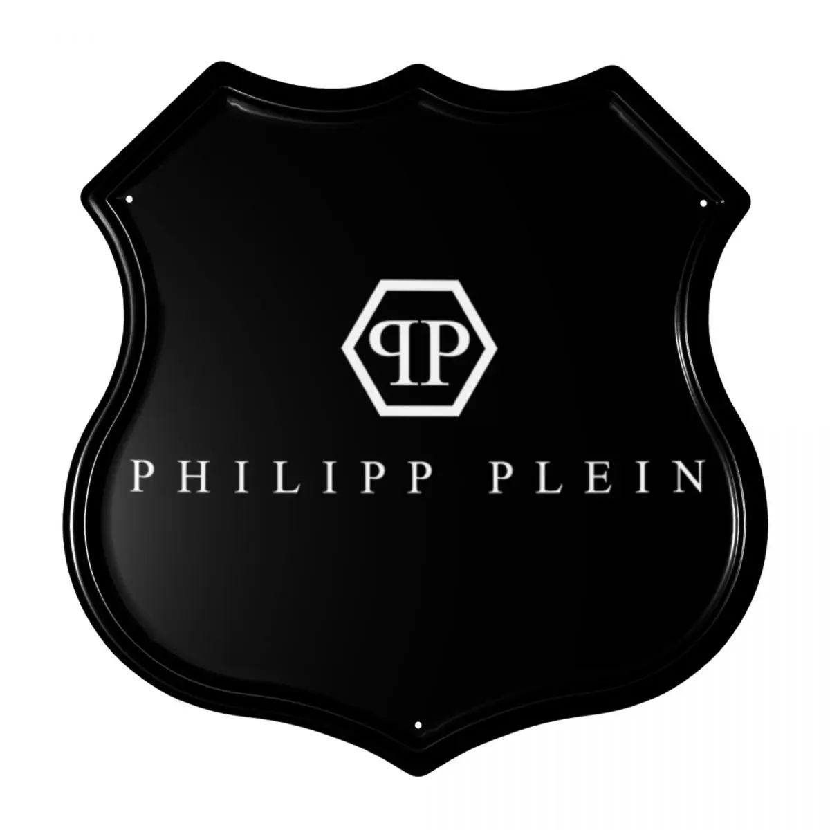 

TIN SIGN PHILIPP PLEIN Shield Shaped Wall Decorations Vintage Classic Wall Racket Is Applicable To Rooms Bars Cafes Libraries 1