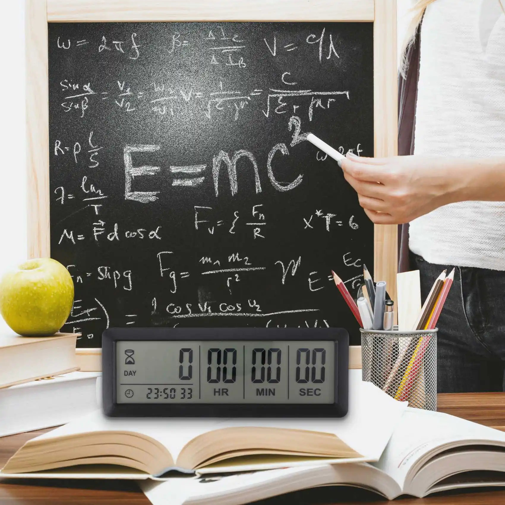 Большие цифровые часы с таймером обратного отсчета - 999 дней таймер для кухни