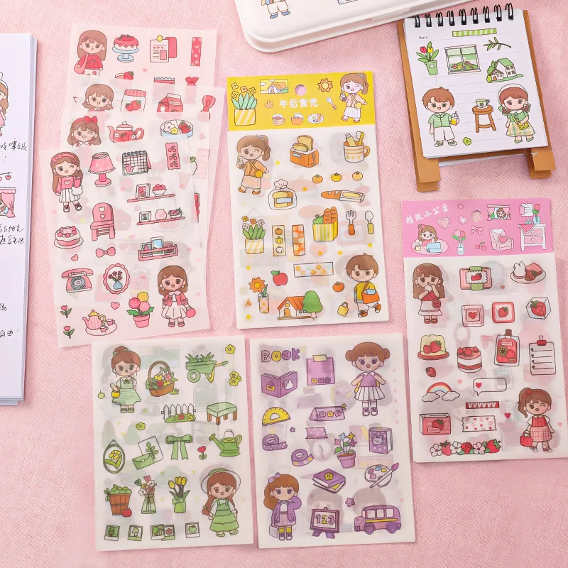 

1PCS Cool Summer Vsco Stickers Pack Pink Girl Anime Stiker For Children On The Laptop Fridge Phone Skateboard Suitcase Sticker
