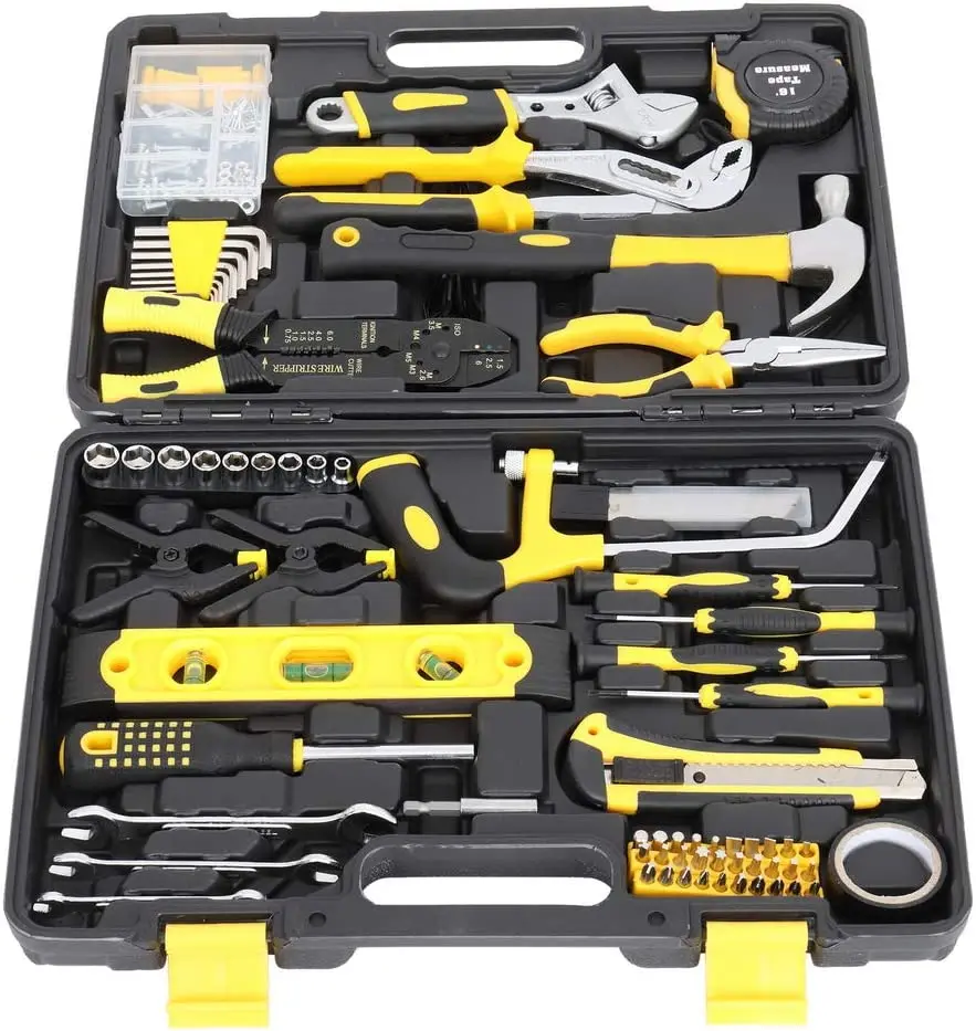 

New low price 218pcs Household Tool Sets Tools Set for Men Hand Tool Kits Wall Plate