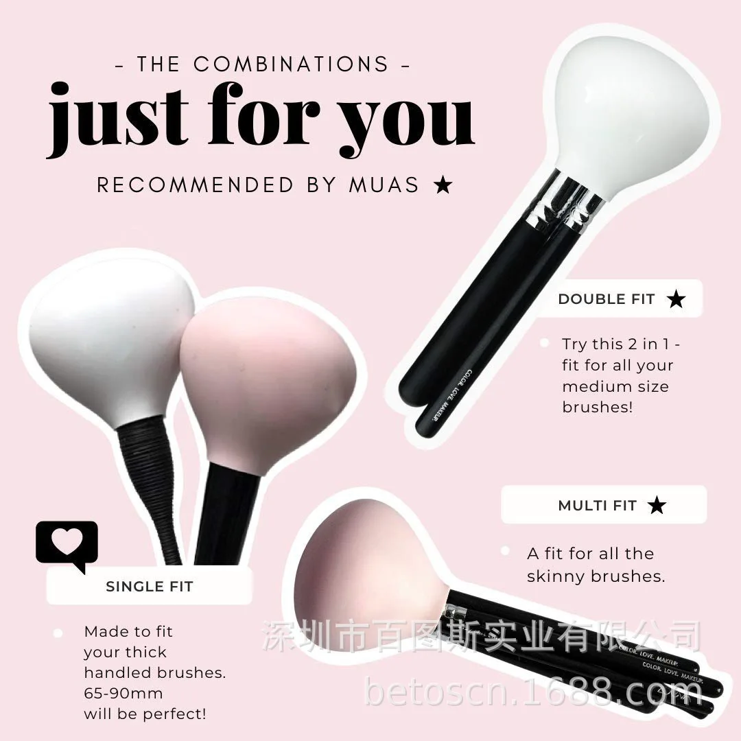 

Silicone Makeup Brush Holder Makeup Brush Cover Travel Storage Box Make Up Brushes Foundation Brush Makeup Brush Set with Case