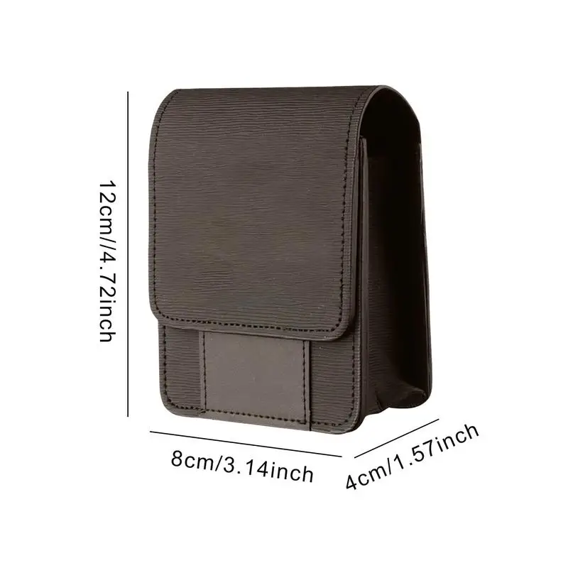 Golf Rangefinder Case PU Golf Rangefinder Hard Shell Case Range Finder Carry Bag With Magnetic Closure Rangefinder Waist Bag