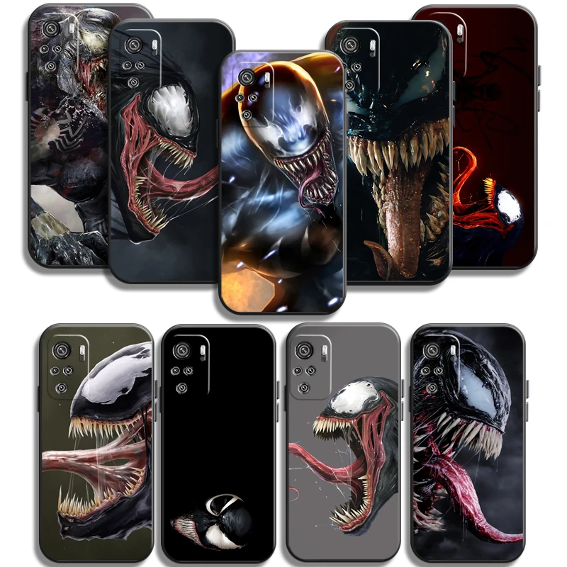 

Marvel Venom Phone Cases For Xiaomi Redmi Note 8 Pro 8T 8 2021 8 7 8 8A 7A 8 Pro Soft TPU Coque Funda Back Cover