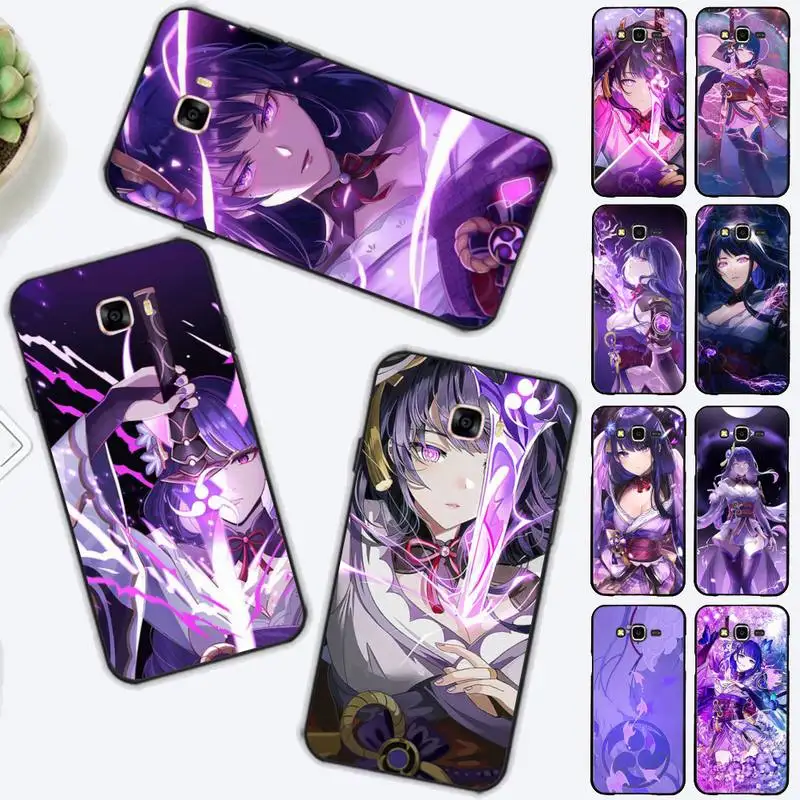 

Yinuoda Genshin Impact Raiden Shogun Phone Case for Samsung J 2 3 4 5 6 7 8 prime plus 2018 2017 2016 core