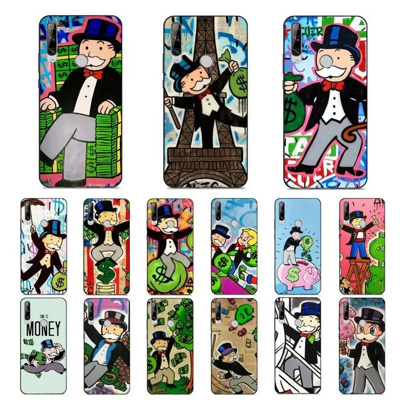 

MaiYaCa Cartoon Dollar Monopoly Phone Case for Huawei Y 6 9 7 5 8s prime 2019 2018 enjoy 7 plus