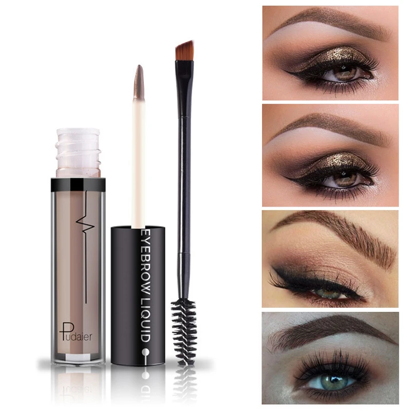 

Pudaier 4 Colors Eyebrow Dyed Cream Korean Makeup Long Lasting Waterproof Eye Brow Liquid gel with Brush Beauty Cosmetics TSLM2