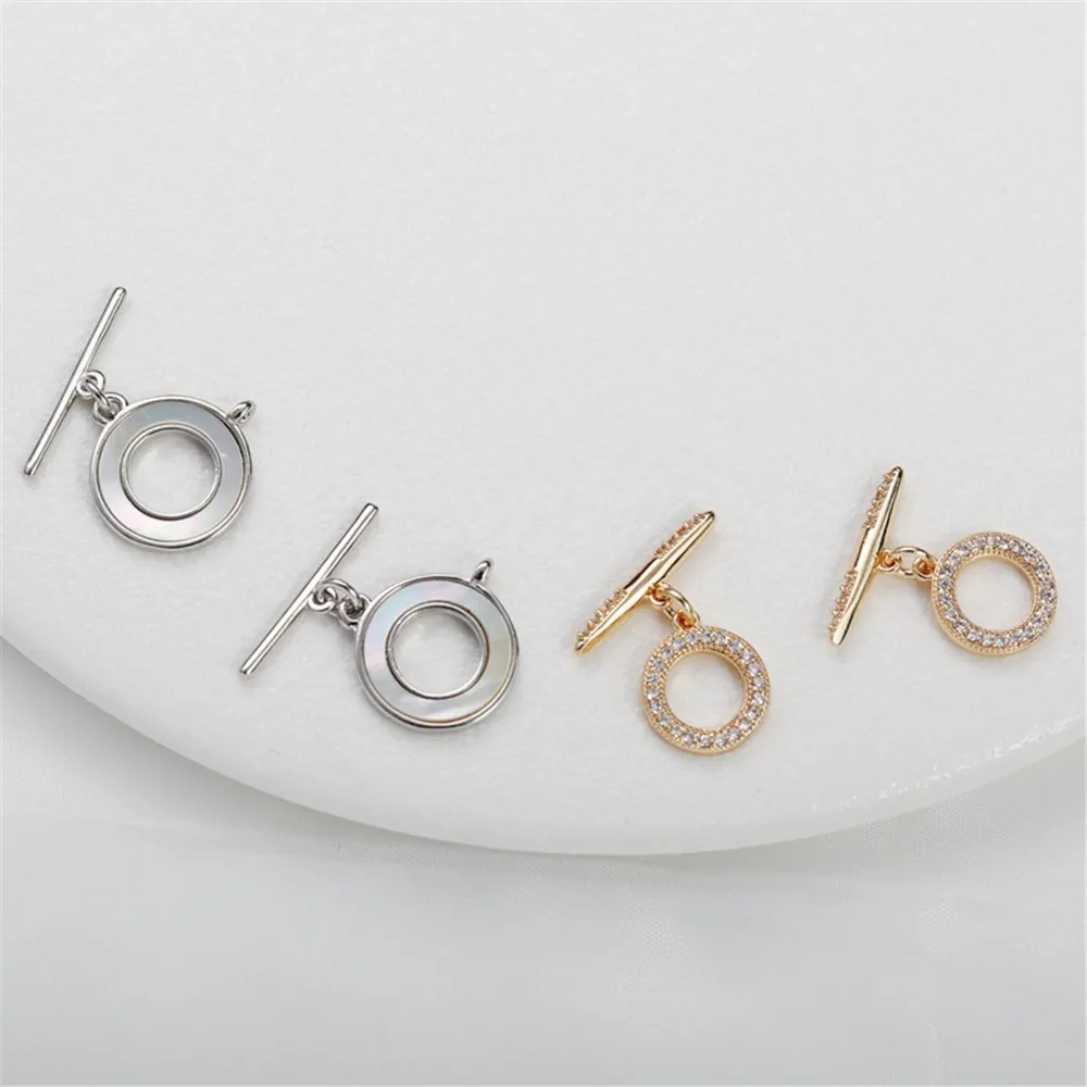 Ожерелье и браслет с круглой пряжкой из циркония пряжка OT подвесным соединением