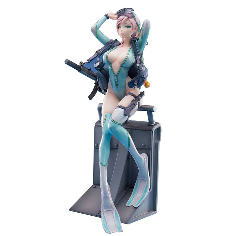 

23Cm After-School Arena - Third Shot: Froggirl Aegir Anime Action Figure Two-Dimensional Girl Model Doll Ornament Garage Kit Toy