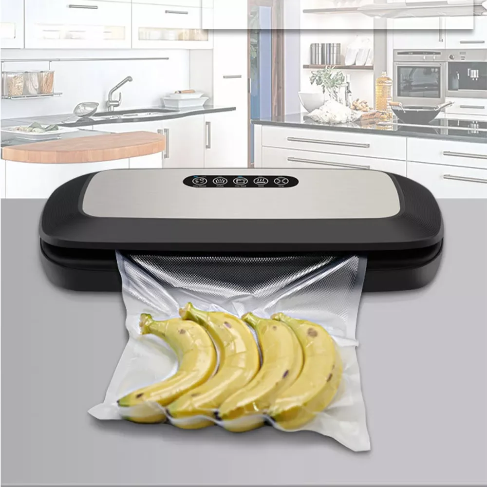 

Портативный пищевой вакуумный упаковщик, домашняя вакуумная упаковочная машина 220 В 110 в 140 Вт с 10 шт. пищевых вакуумных пакетов
