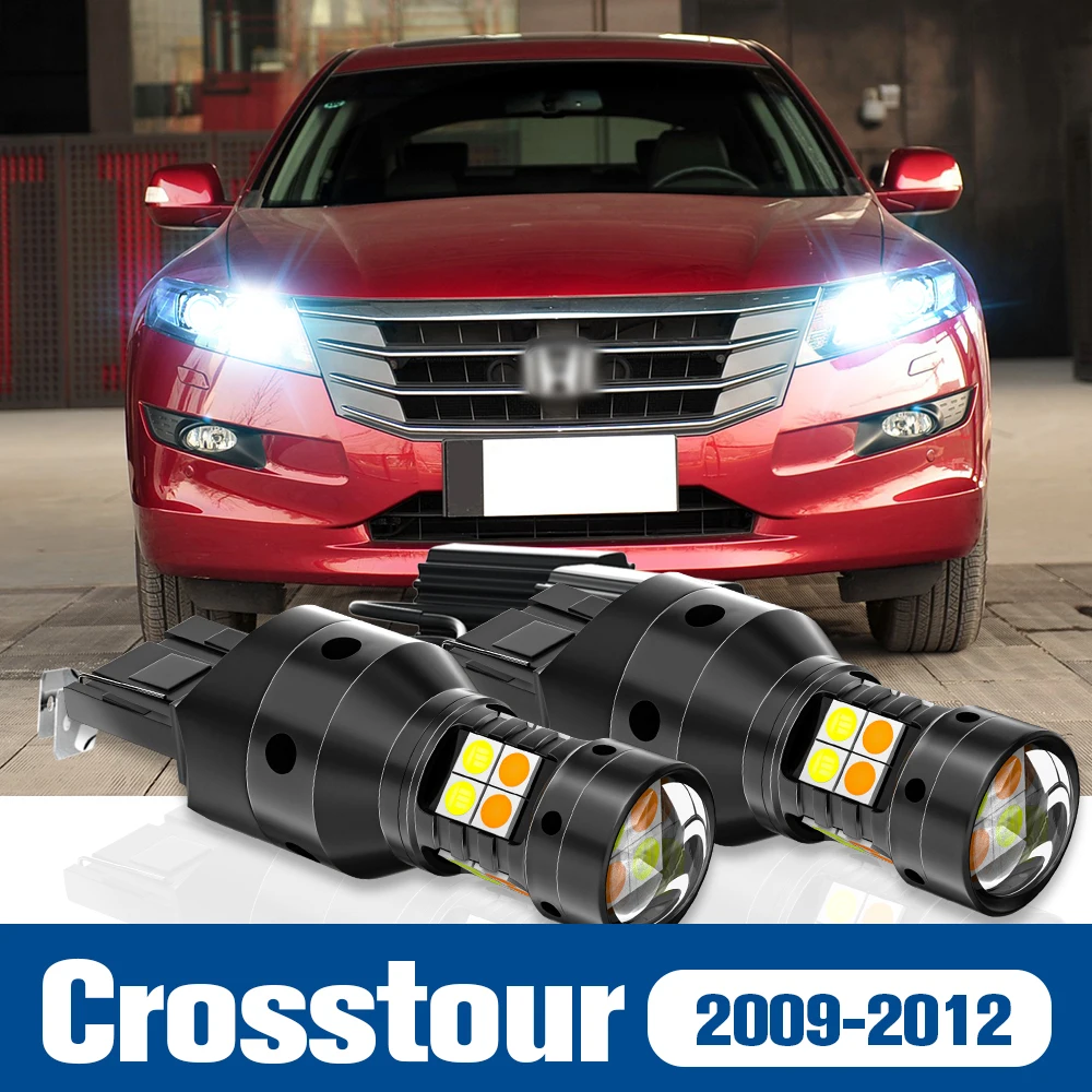 

2pcs LED Dual Mode Turn Signal+Daytime Running Light DRL Accessories Canbus For Honda Crosstour 2009-2012 2010 2011