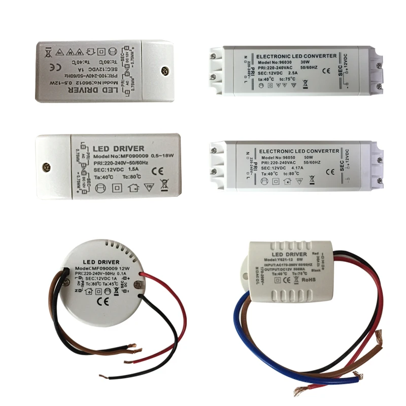 

2023 led driver transformer 50w 30w 18w 12w 6w dc 12V 1A Power Adapter CE UKCA Power supply for led lamp led strip downlight