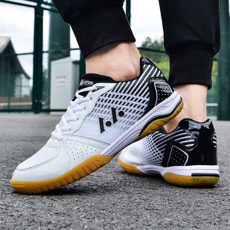 JIEMIAO  Trend Style Women Tennis Shoes Athletic Sneakers for Men Professional Sport Table Tennis Training Shoes Size 36-45