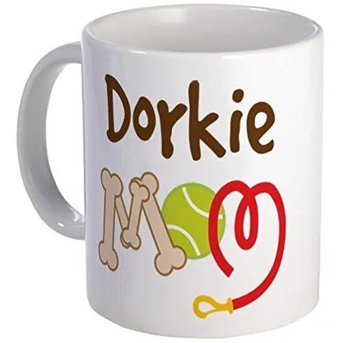 11 унций кружка Dorkie Dog Mom-печатная керамическая чашка для кофе и чая в подарок