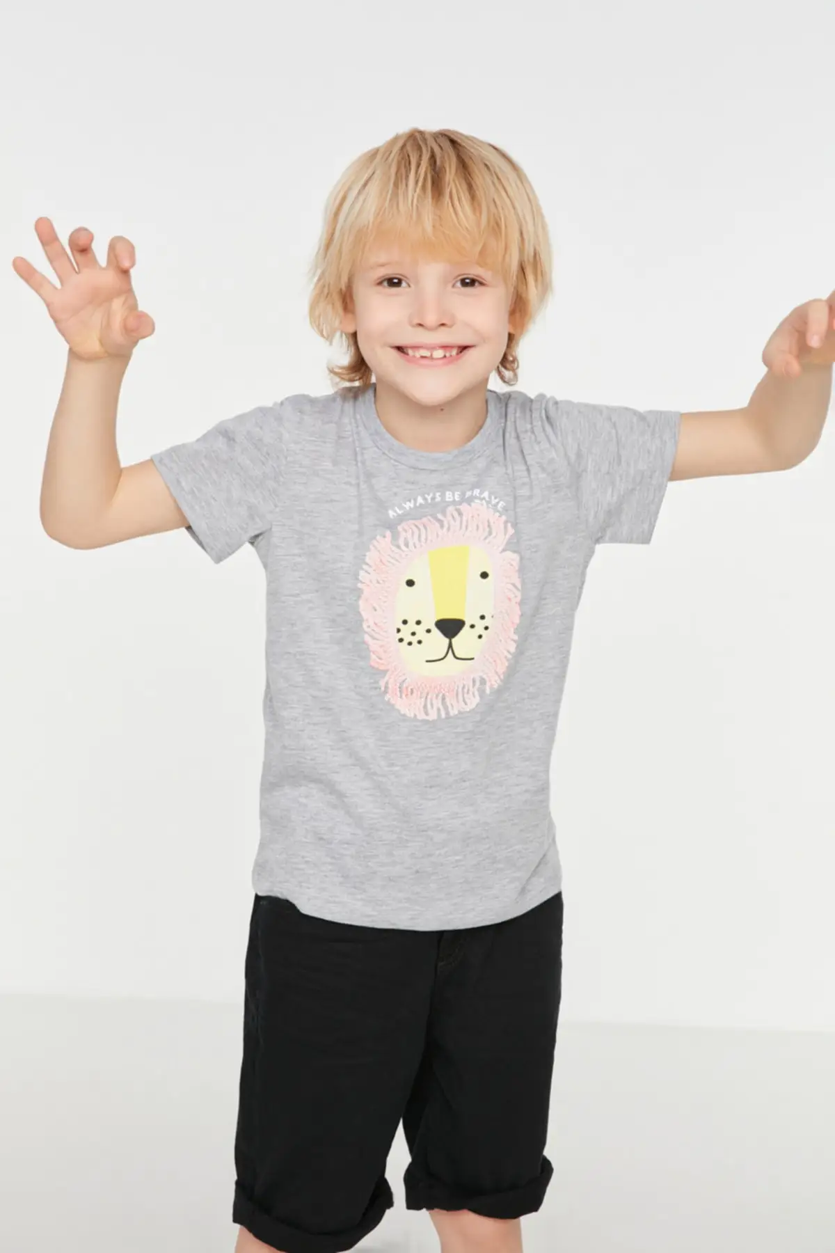 

Printed Male Child Knitted T-Shirt