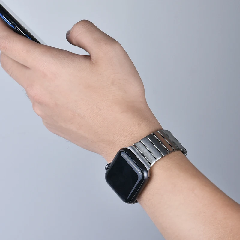 Watchbands For Apple Watch Series 7 Band SE 6 5 4 Strap 45mm 41mm 44mm 40mm Stainless Steel Bracelet For iWatch 3 42mm 38mm