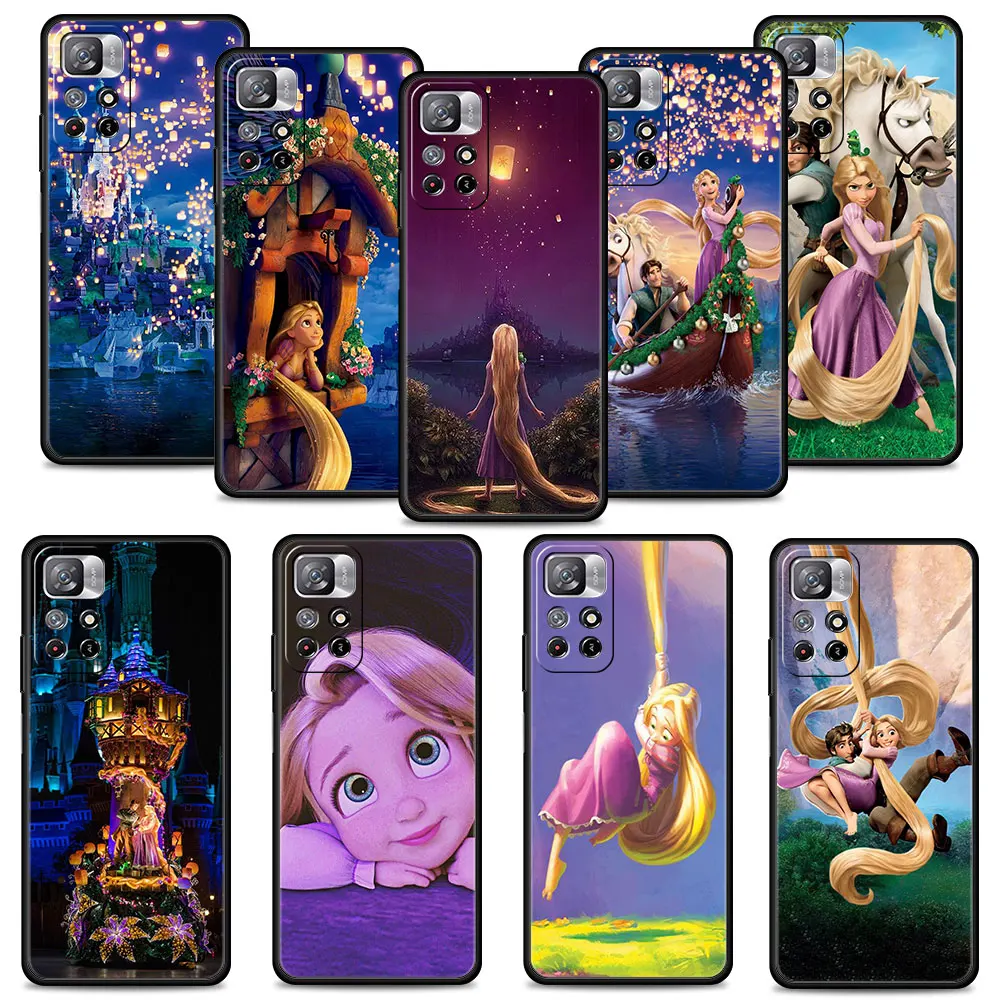 

Disney Movie Tangled Princess Phone Cases Redmi Note 11 9S 10 11 9 8 Pro 9T Case Redmi 9C 9A K40 10C 7 Silicone Cover