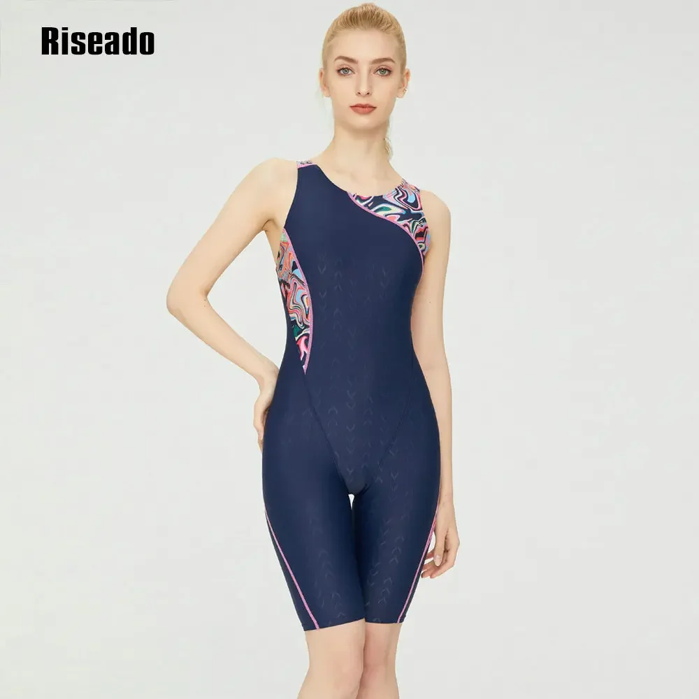 Женский цельный купальник боди-борцовка защита от ультрафиолета устойчивый к