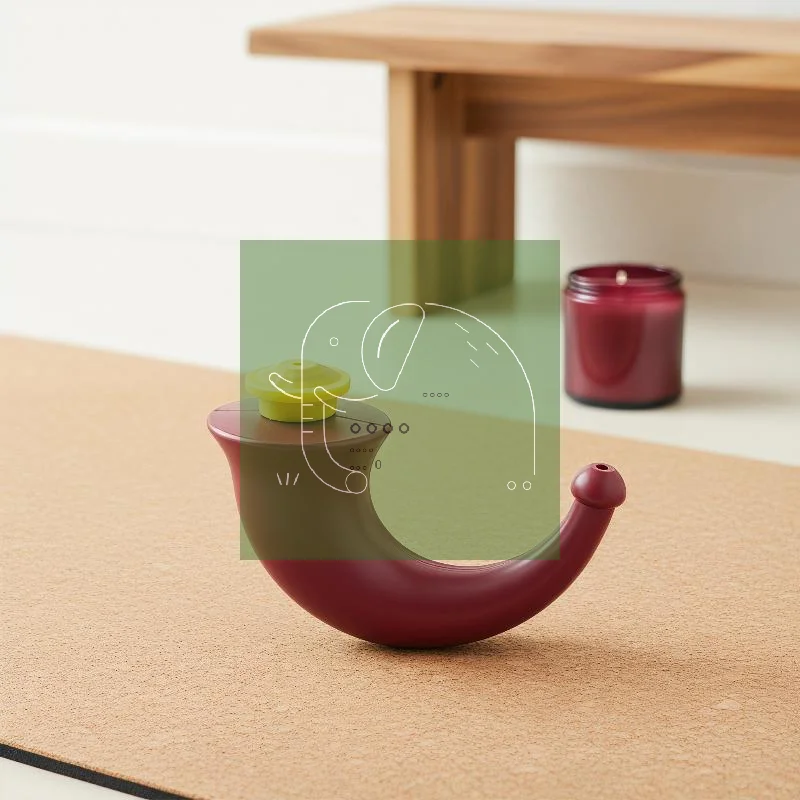 Фото Набор для промывания носа Neti Pot Yoga Clean: инструмент для гигиены и ухода за носовыми пазухами для взрослых №1