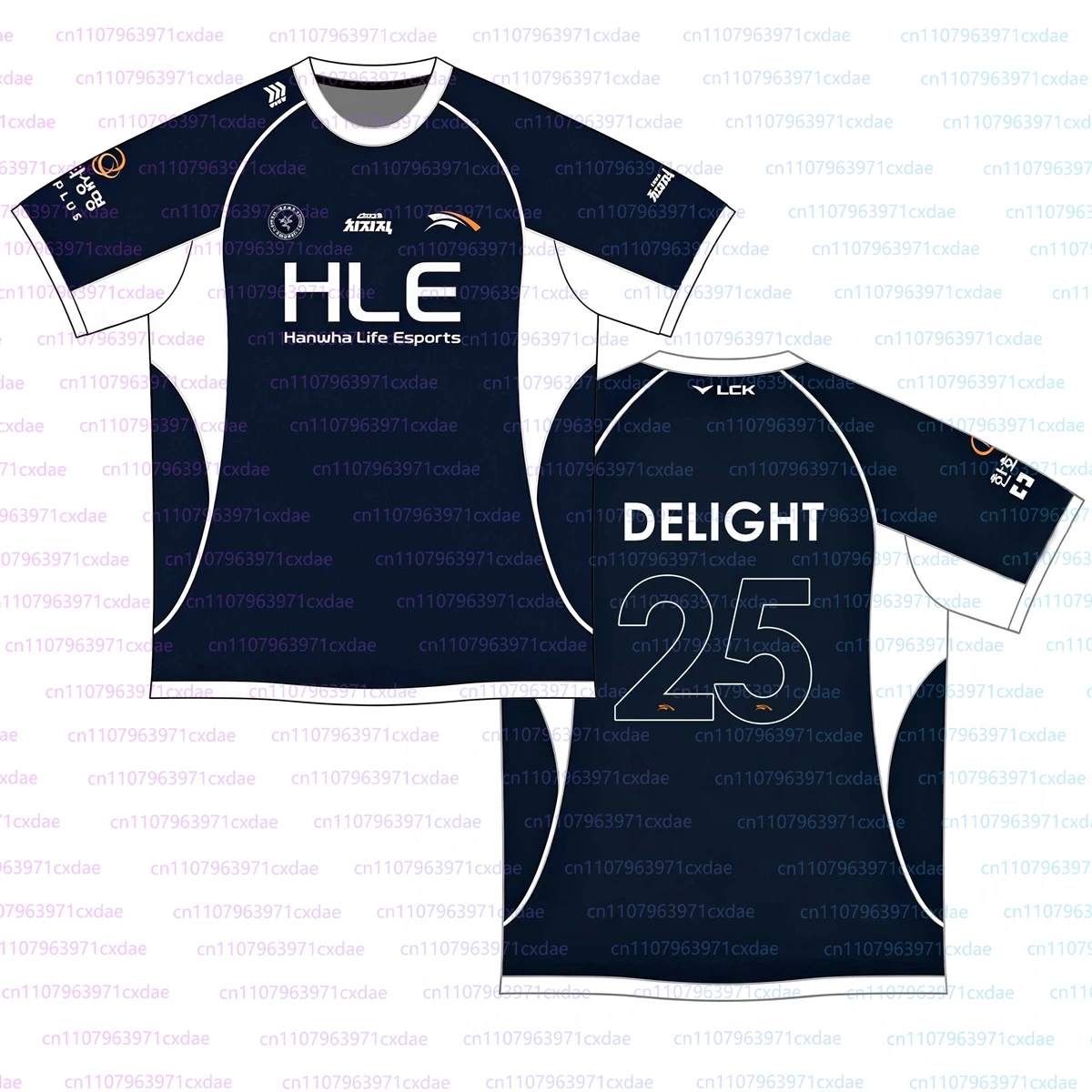Фото Новая спортивная форма Hle Esports Team 2026 MSI, тренировочная униформа с индивидуальным дизайном, спортивная одежда для мальчиков, модные мужские топы с круглым вырезом и 3D-принтом №5