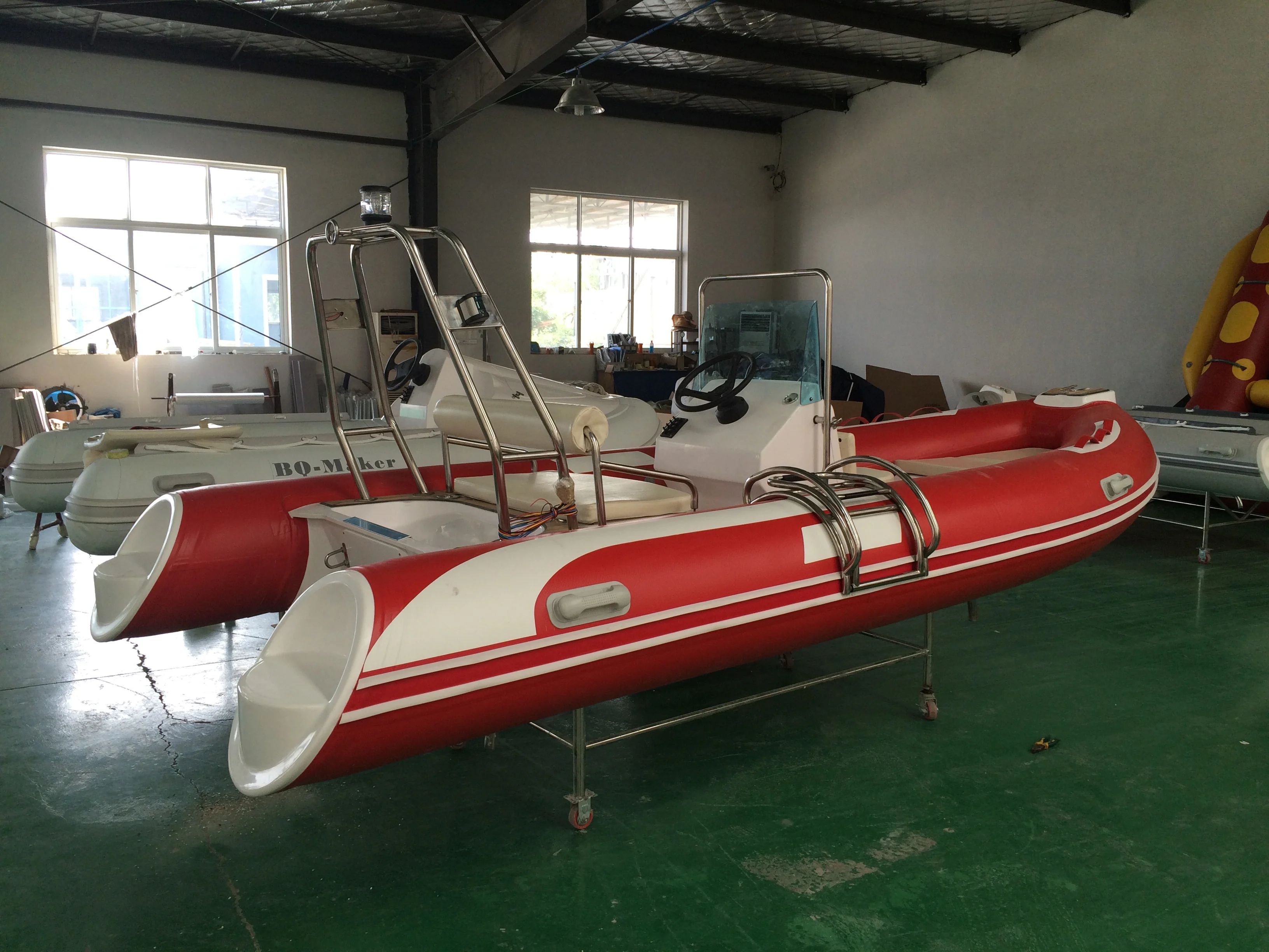 Роскошная надувная лодка из стекловолокна 480 гипалон ПВХ подвесной мотор двойная