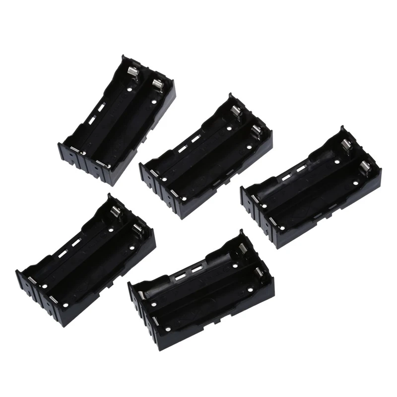 

15 Pcs Black Plastic 4 Pin Battery Holder Case 2 X 3.7V 18650 Batteries & 3.7V 18650 Battery