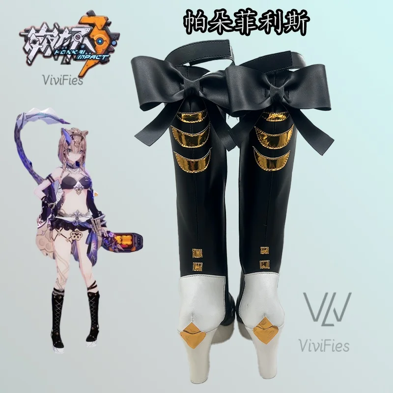 Новинка! Костюм для косплея Honkai Impact Cos Pardofelis черные модные женские ботинки на
