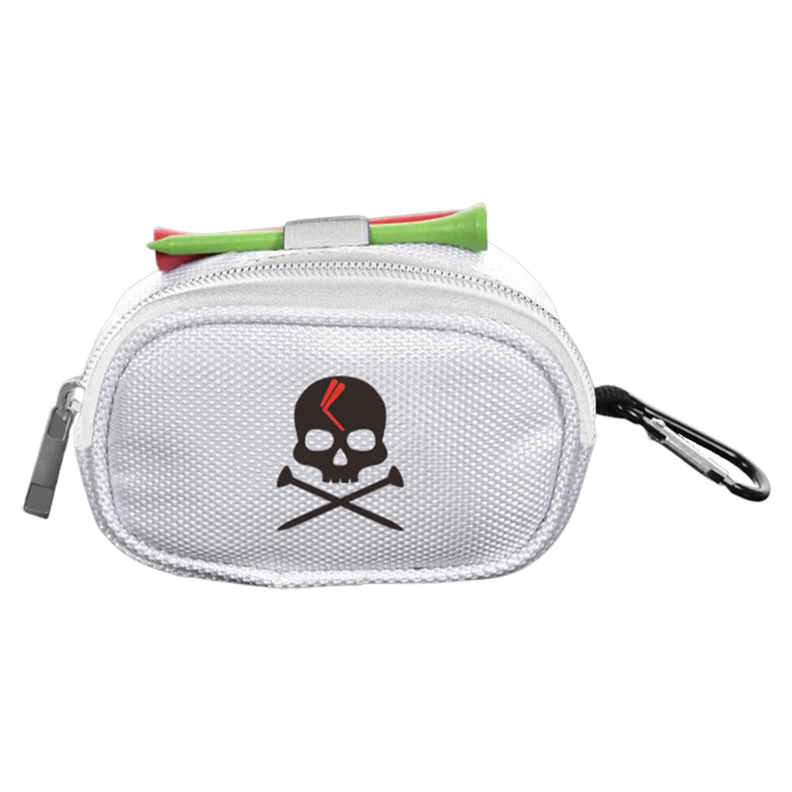 

Сумка для гольфа, сумка для хранения с рисунком черепа, сумка на молнии для гольфа, мини-сумка на талию, органайзер для S и ball, аксессуары для гольфа