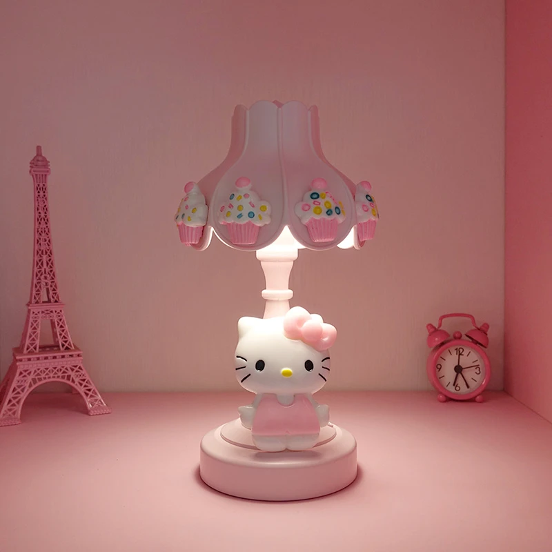 

Kawaii Sanriod аниме кошкой милой мультфильм настольная лампа Милая Ретро Настольная лампа Ночной светильник Спальня Творческий светильник ing ми...