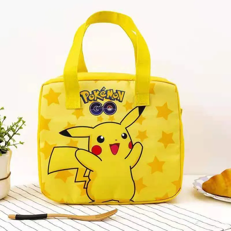 

Детские Изолированные сумки для обеда Pokemon Pikachu, парусиновая Термосумка с принтом, мультяшная игрушка, Пикачу, товары для путешествий, бытов...
