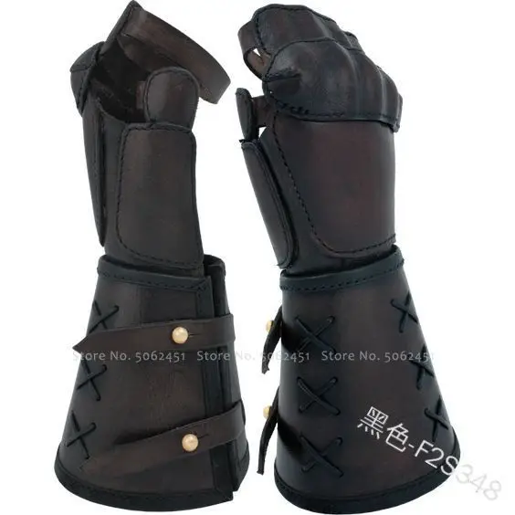 Кожаные перчатки для езды на мотоцикле средневековые в готическом стиле с