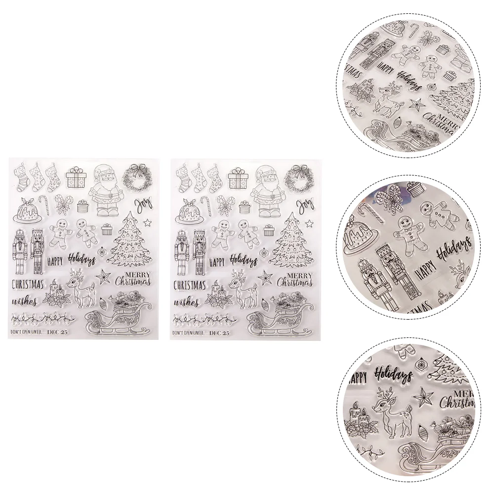 

Stamp Christmas Santa Clearcraft Crafts Making Word Clause Diy Scrapbook Stocking Stuffer Supplies Rubber