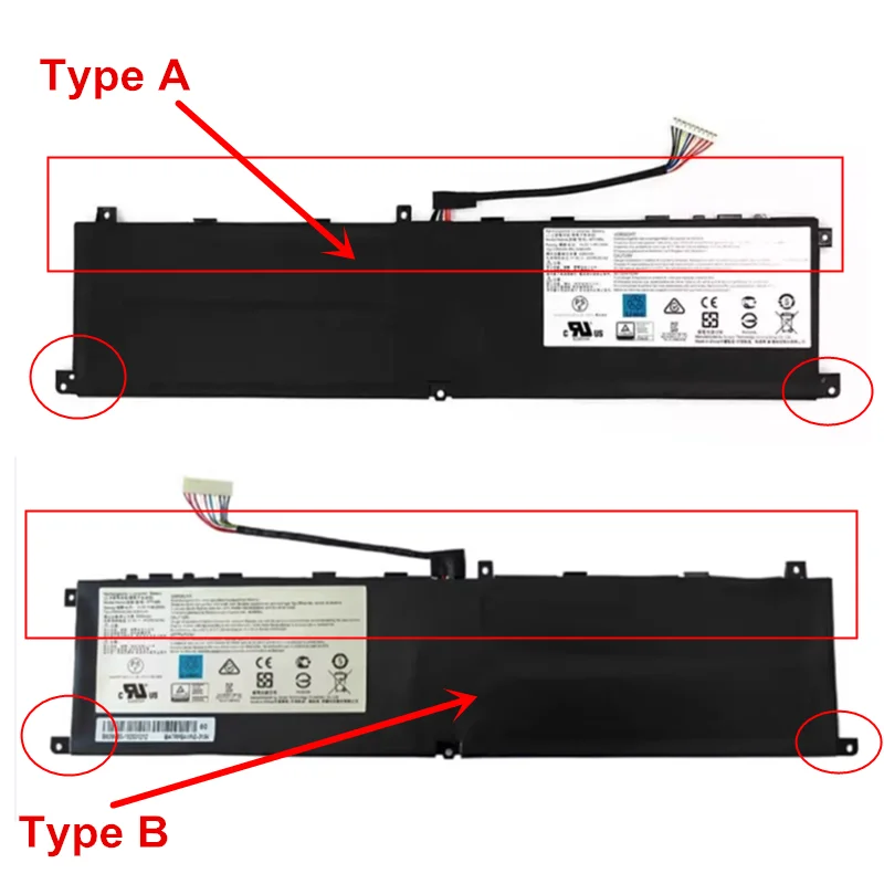 

8Cell New Original Internal Laptop Battery BTY-M6L For MSI GS65 GS75 P65 PS63 8RD 8RE 8SG 8RF 8RB Stealth Notebook 15.2V 80.25Wh