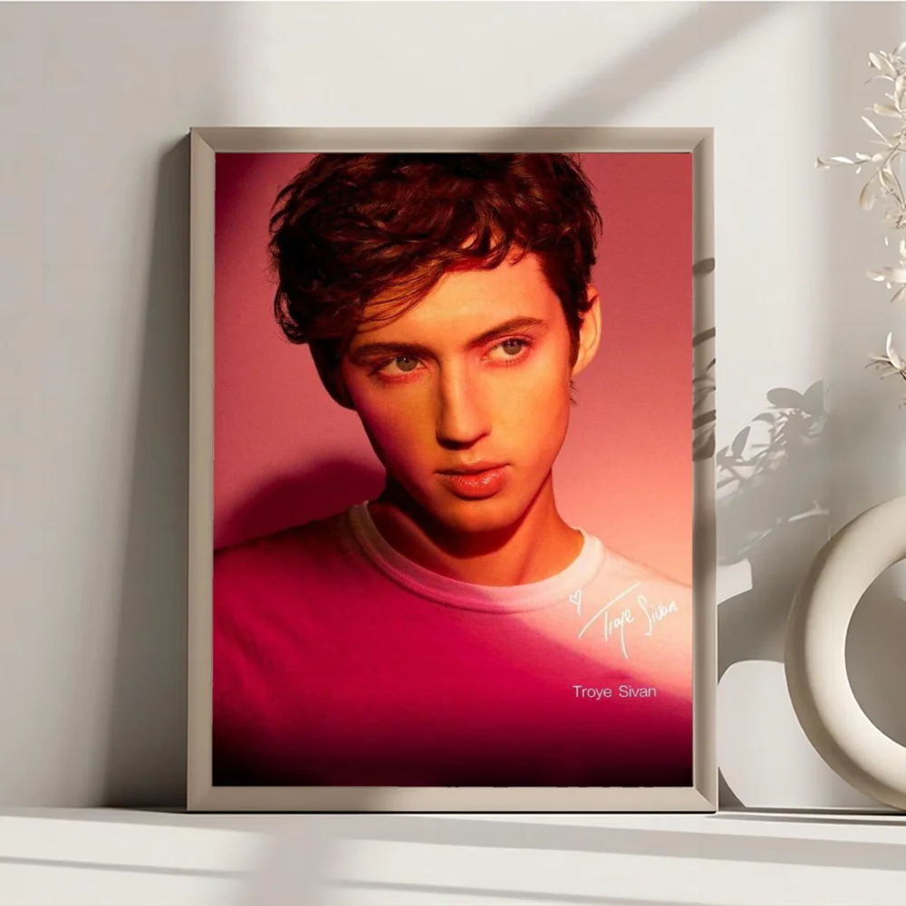 Белый бумажный плакат Трой Сиван меллет наклейка из бумаги для кофейни бара