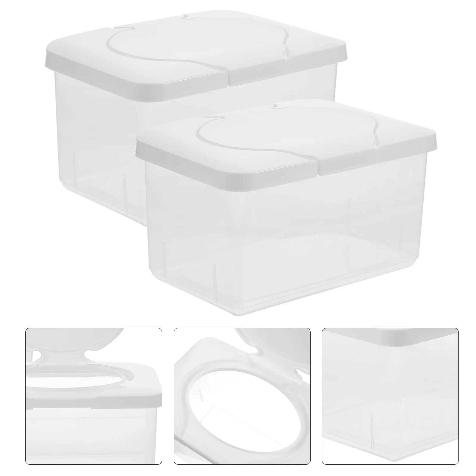 

Baby Wipes Box Wet Container Dispenser Case Containers Refillable Bathroom Holder