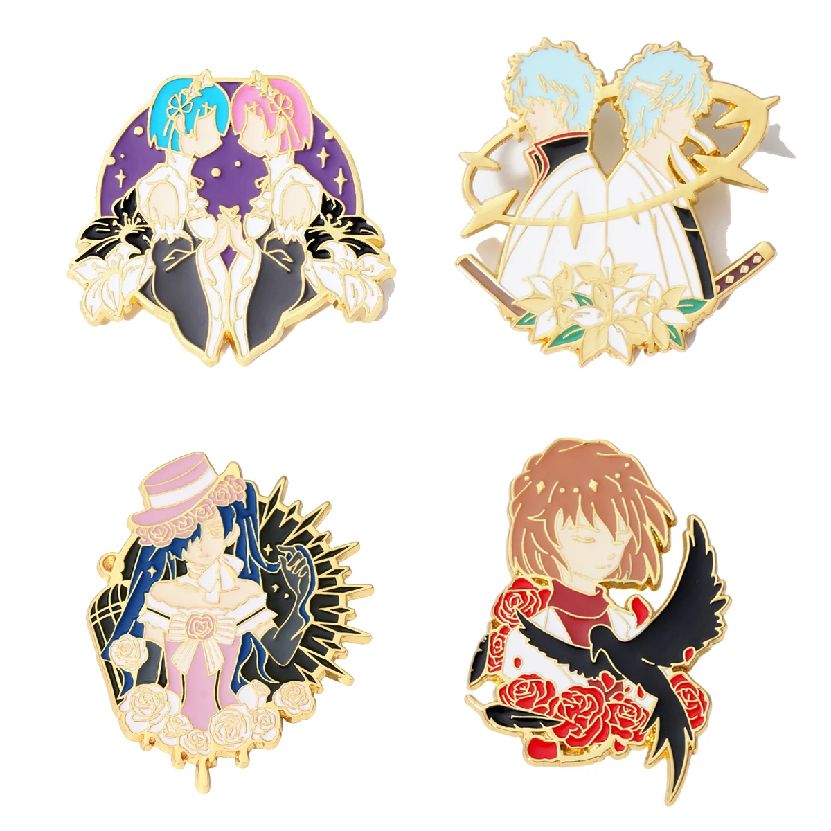 

Japanese Anime Series GINTAMA Rem Enamel Pins Collection Cool Brooches For Clothes Backpack Lapel Badges Fashion Jewelry Gifts