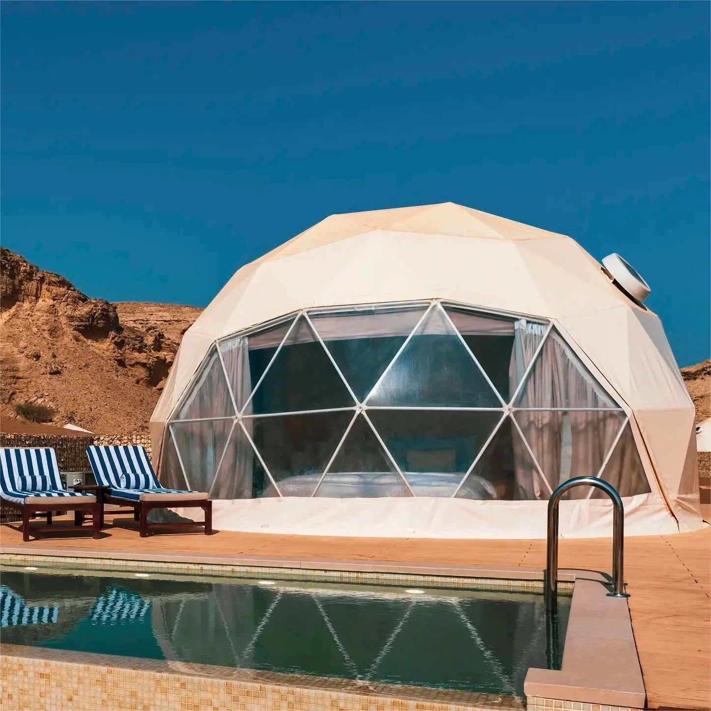 Геодезический купол палатка для отеля сферическая усадки курортная уличная