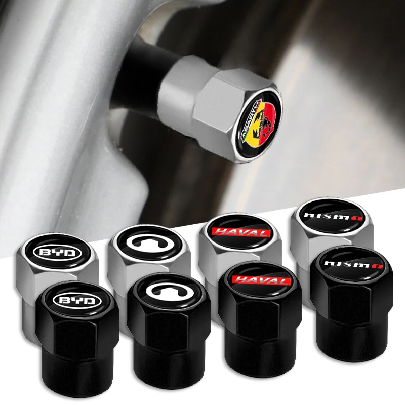 

4pcs Car Tire Valve Caps Stem Cover Car Styling Badge For LADA Niva 4X4 2121 Juguete 1/24 2101 2107 Shirt 1600 Car Accessories