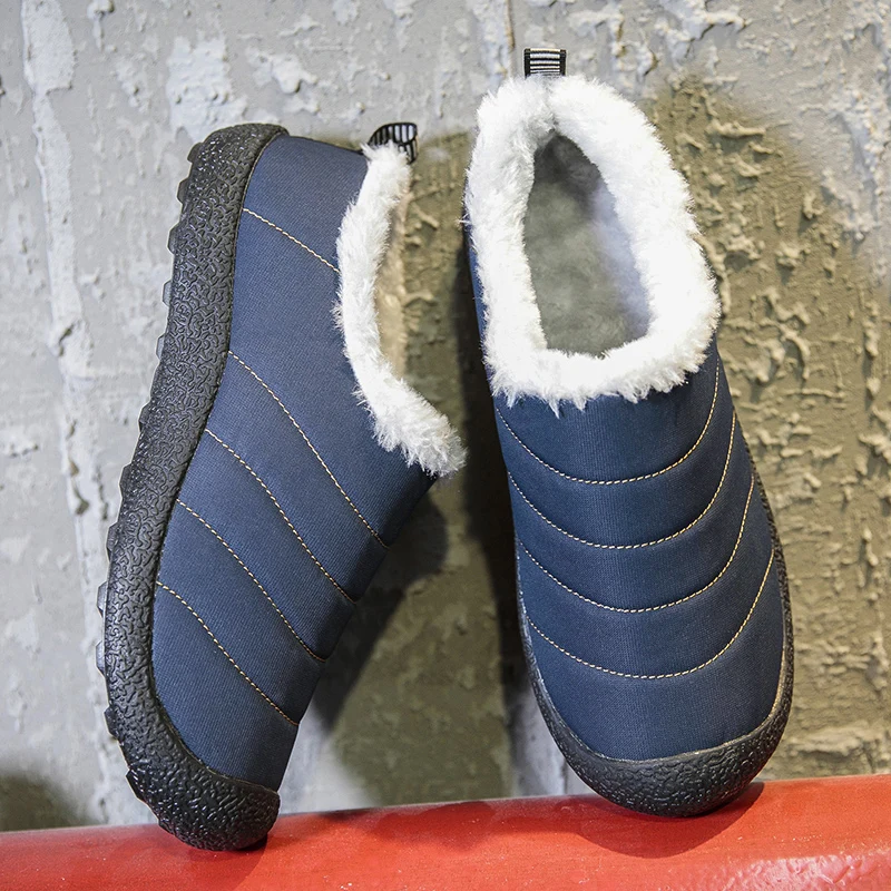 Outdoor Warm Hiking Boot Man 2022 Winter Women Men Boots Plush Leather Lace-up Waterproof Sneakers Climbing Hunting Shoes Unisex