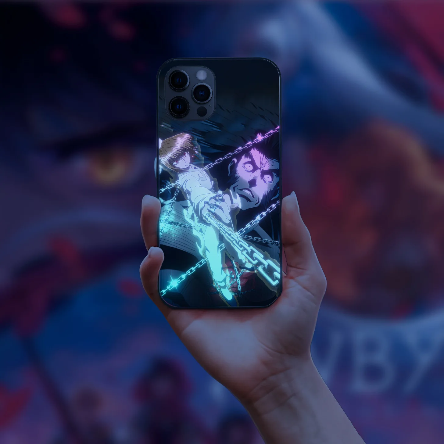 

Anime HUNTERXHUNTER LED Light Flash Case For Iphone 11 12 13 Pro X XR XS Max Phone Cases Illuminate Fundas cover